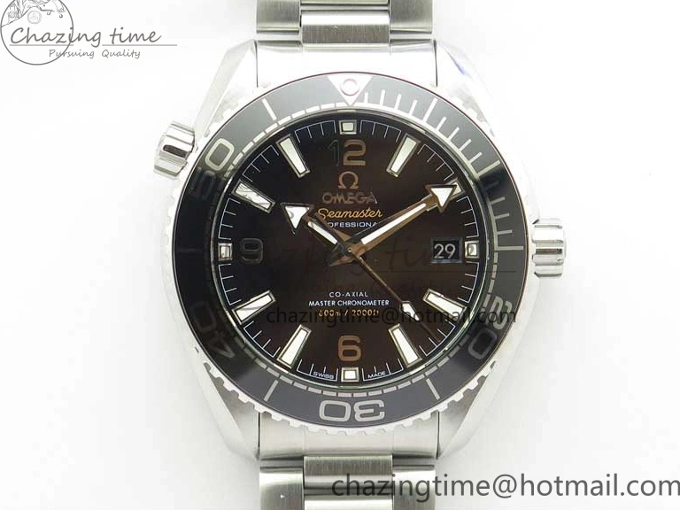 0501 Planet Ocean 39.5mm Black Ceramic Bezel SS VSF 1:1 Best Edition Black Dial on SS Bracelet A Stretchable 7890
